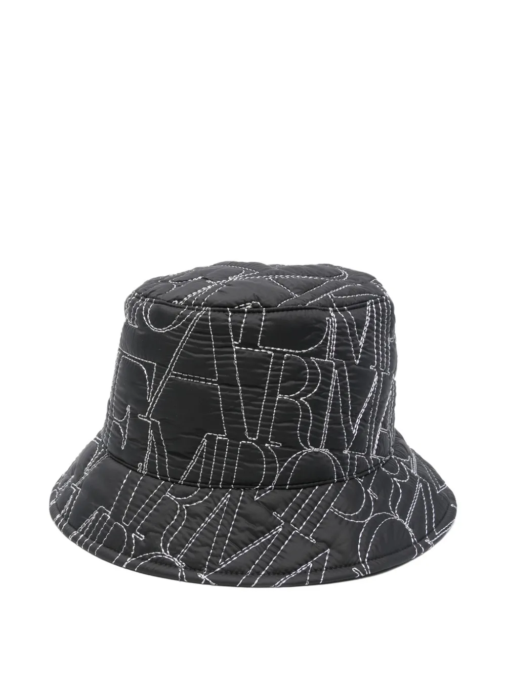 Emporio Armani Vissershoed met geborduurd logo Zwart