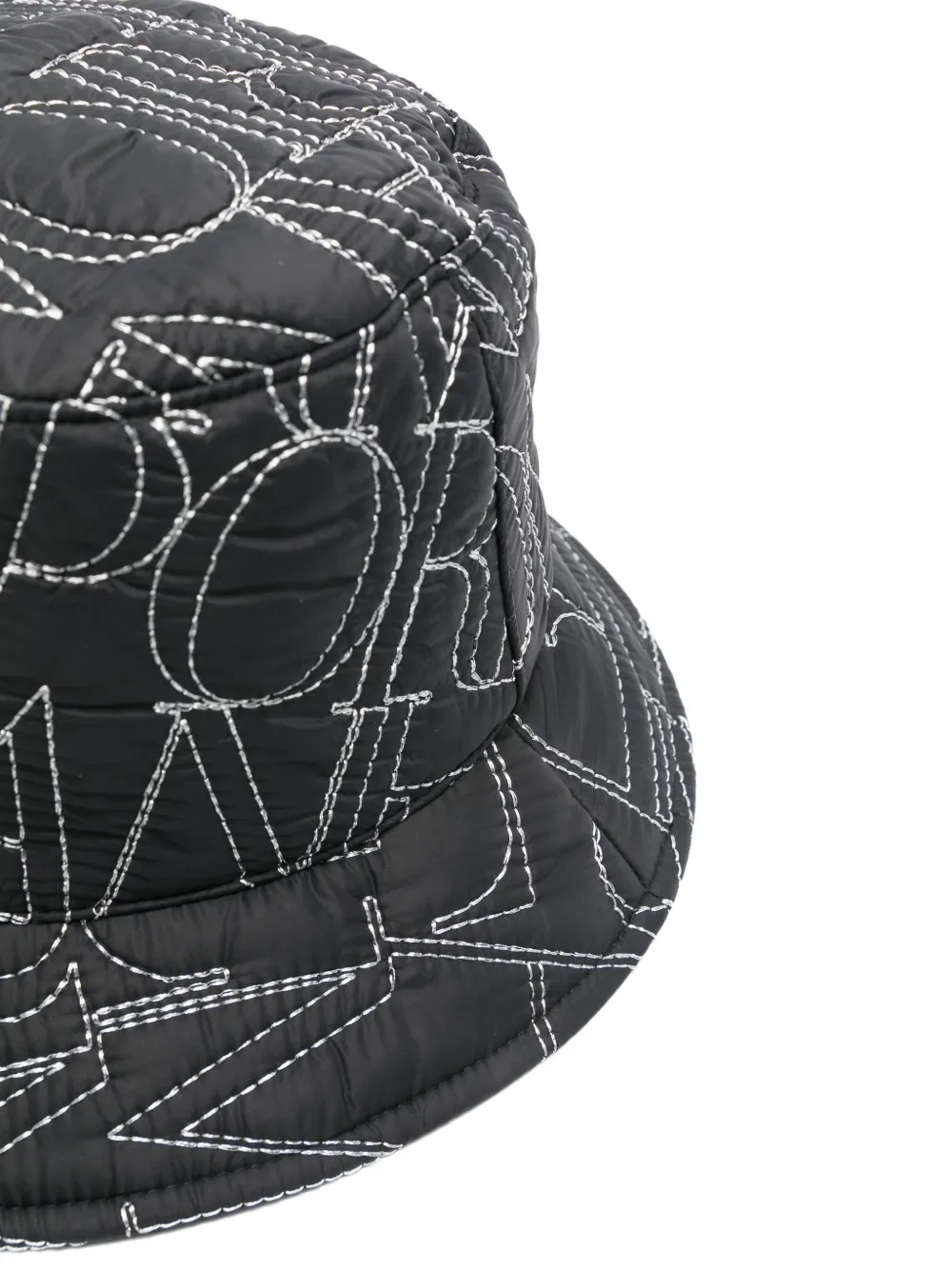 Emporio Armani Vissershoed met geborduurd logo - Zwart