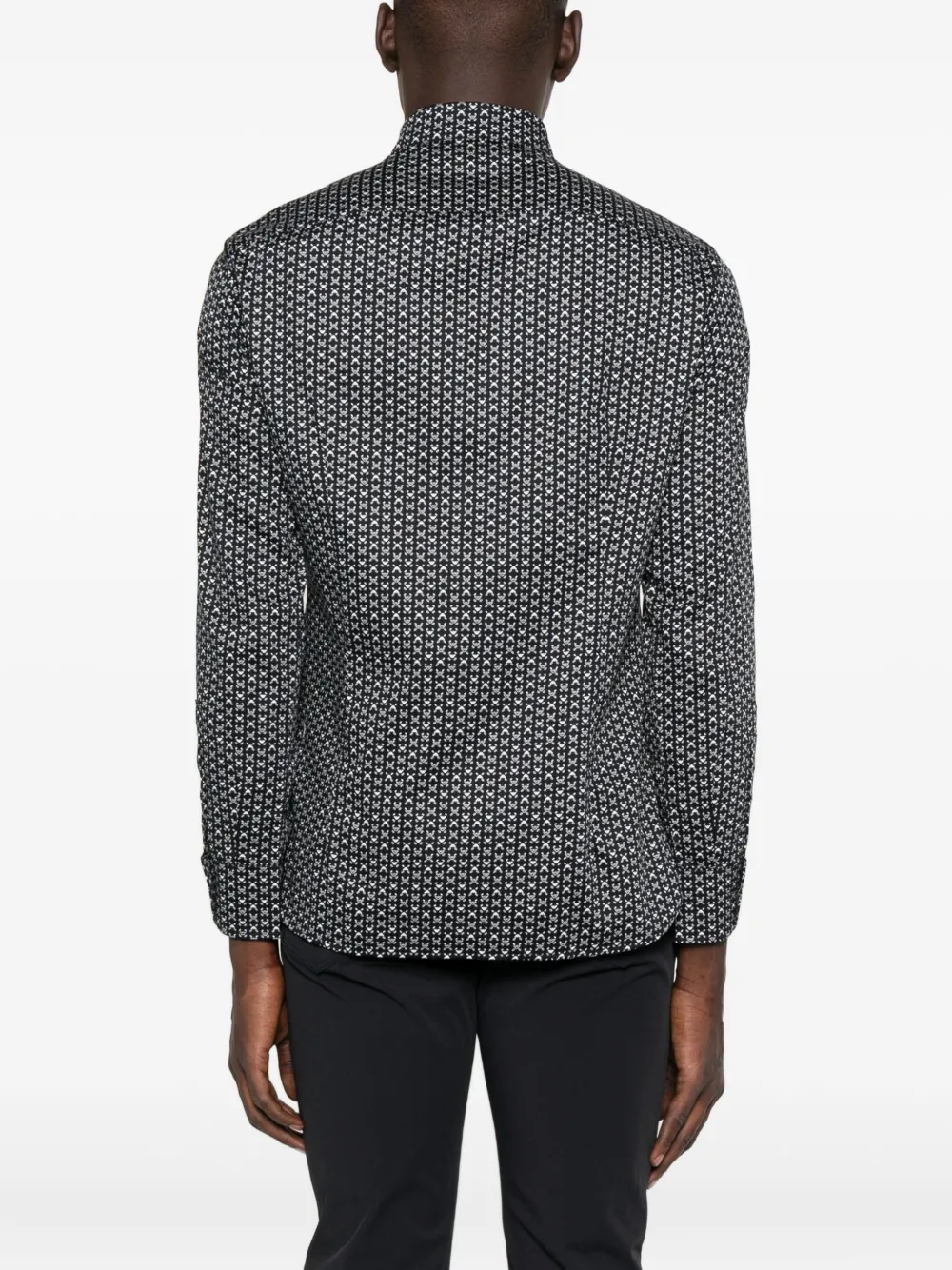 Emporio Armani Overhemd met geometrische print Blauw