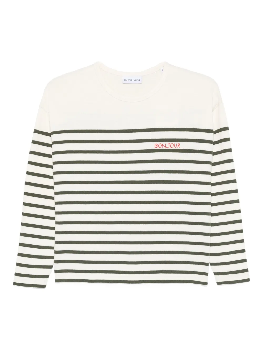 Maison Labiche Montpar striped long-sleeve T-shirt | Neutrals | Image 1