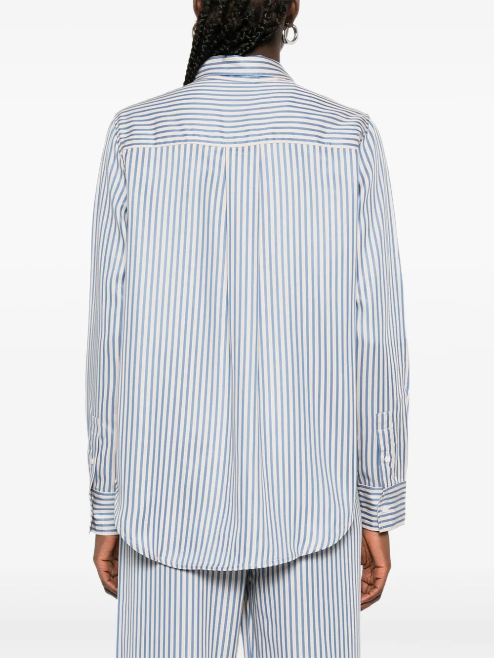 Maison Labiche Dewet Amour gestreepte blouse Blauw