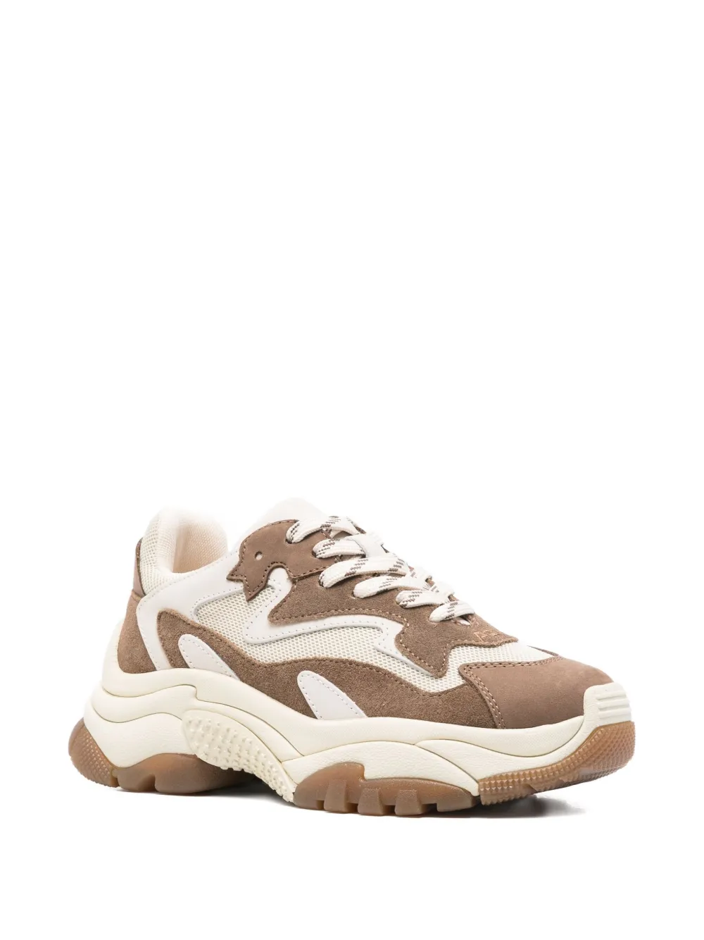 Ash Addict suede panelled chunky sneakers Brown