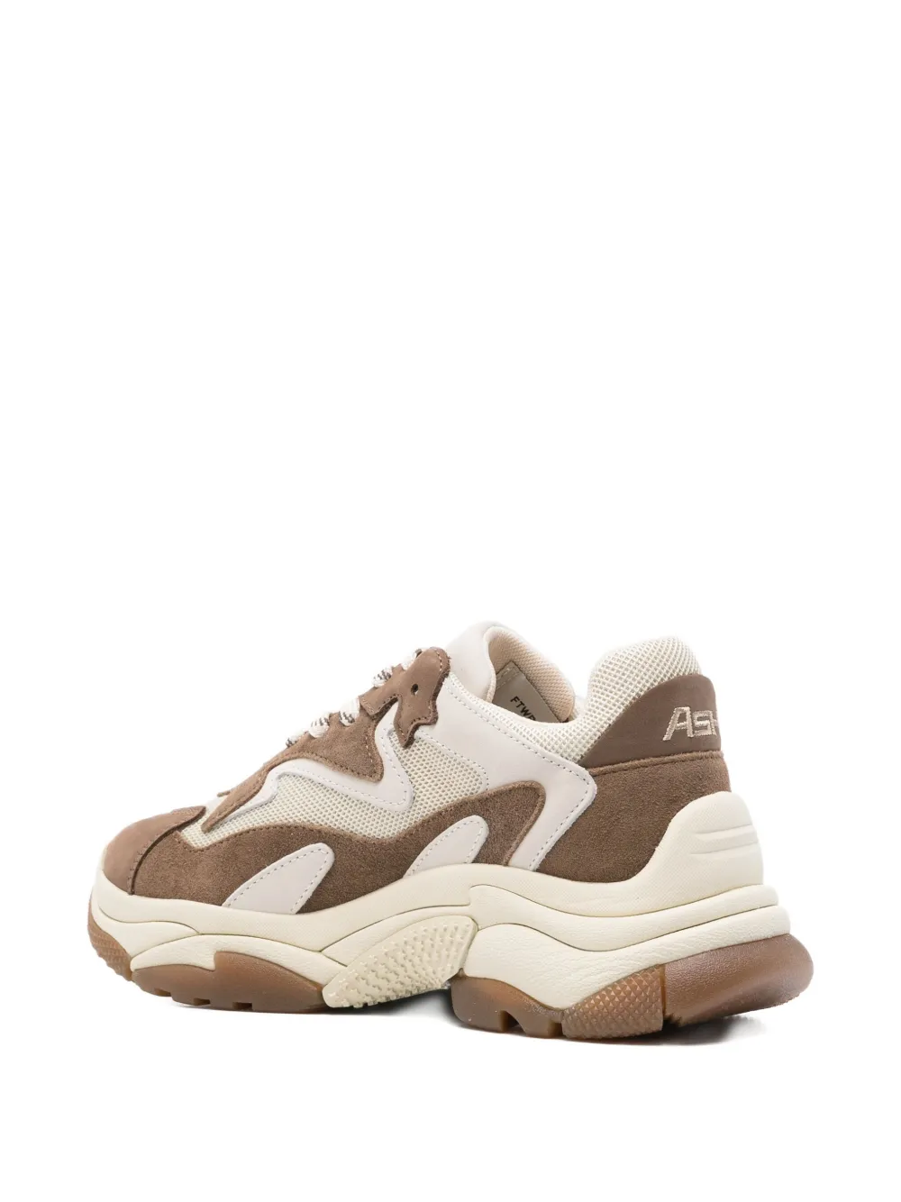 Ash Addict suede panelled chunky sneakers Brown