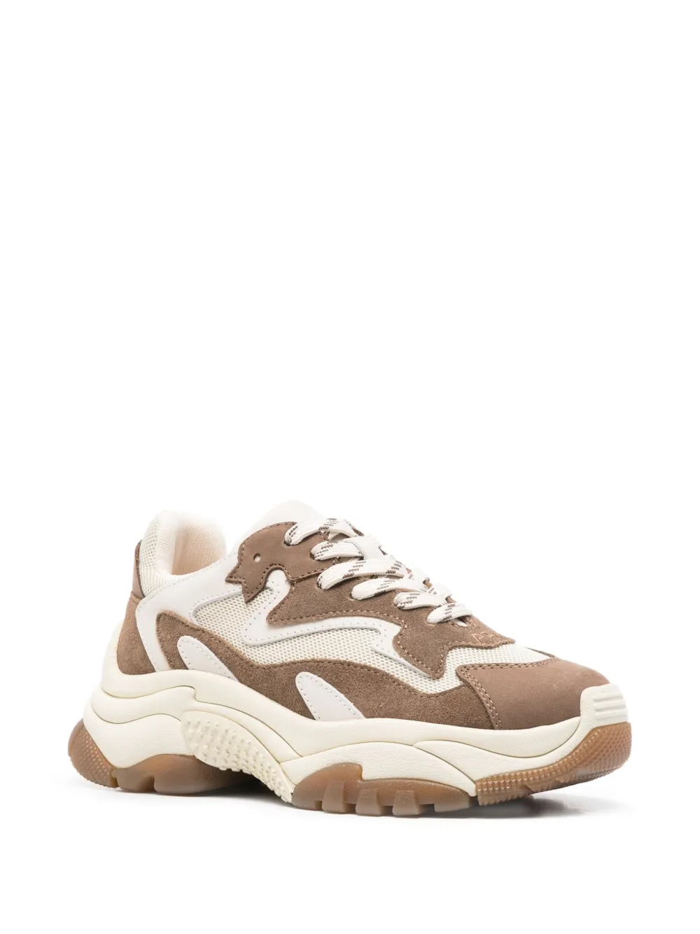 Ash Addict suede panelled chunky sneakers - Bruin