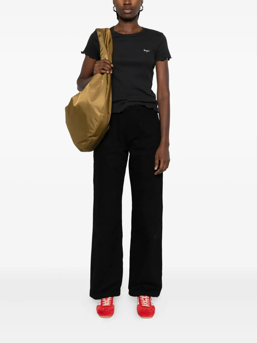Maison Labiche camiseta con volante en el dobladillo | Camisetas y tops | Image 2