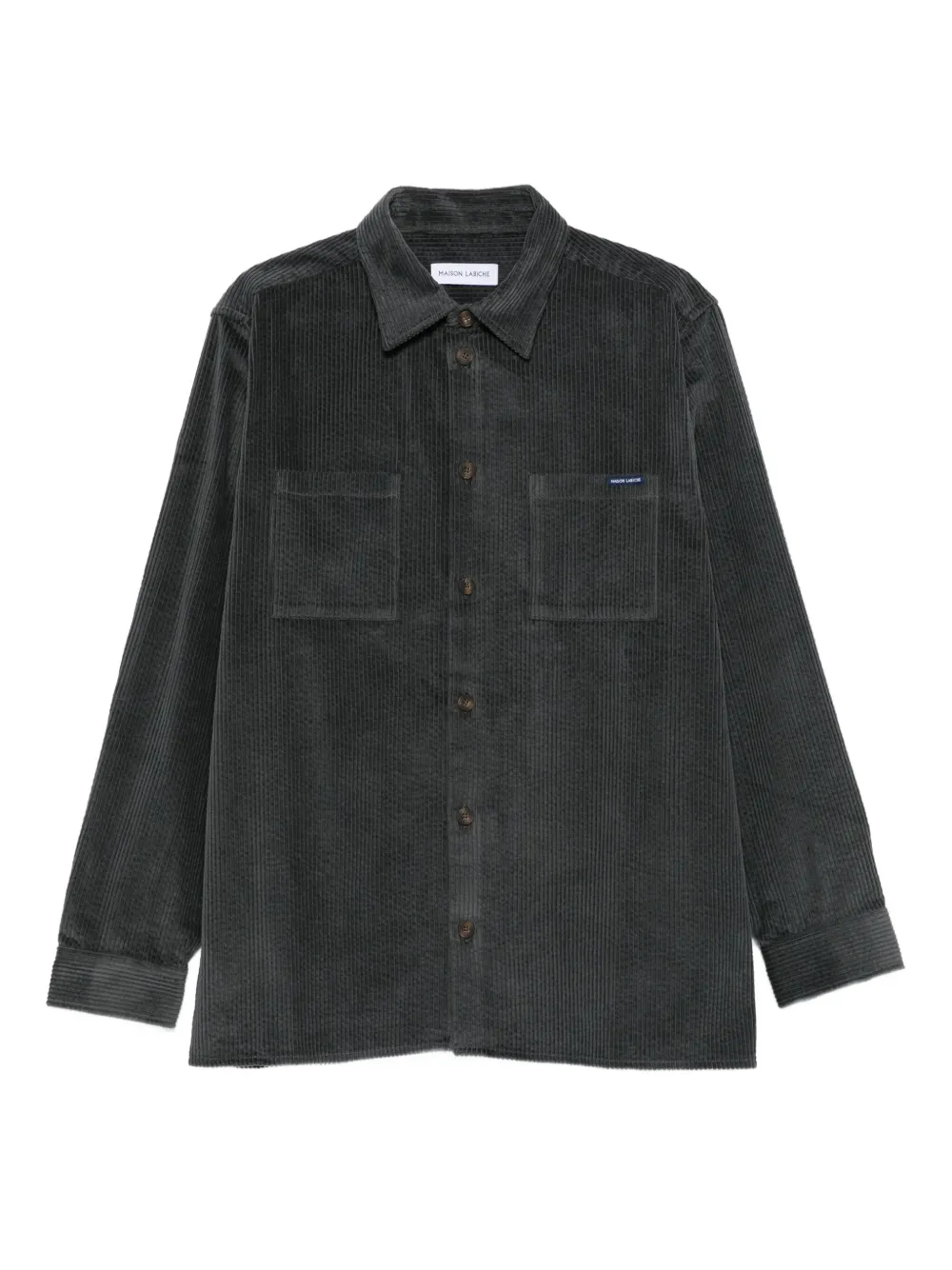 Maison Labiche Monge corduroy pocket shirt | Green | Image 1