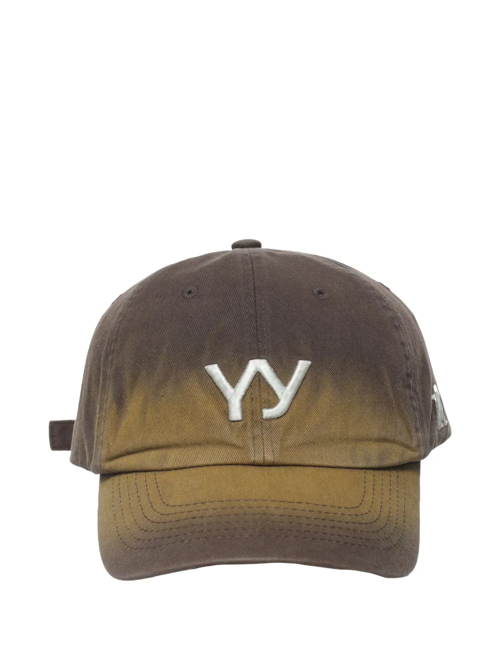 Open Yy Gradient Logo Ball Cap In Brown