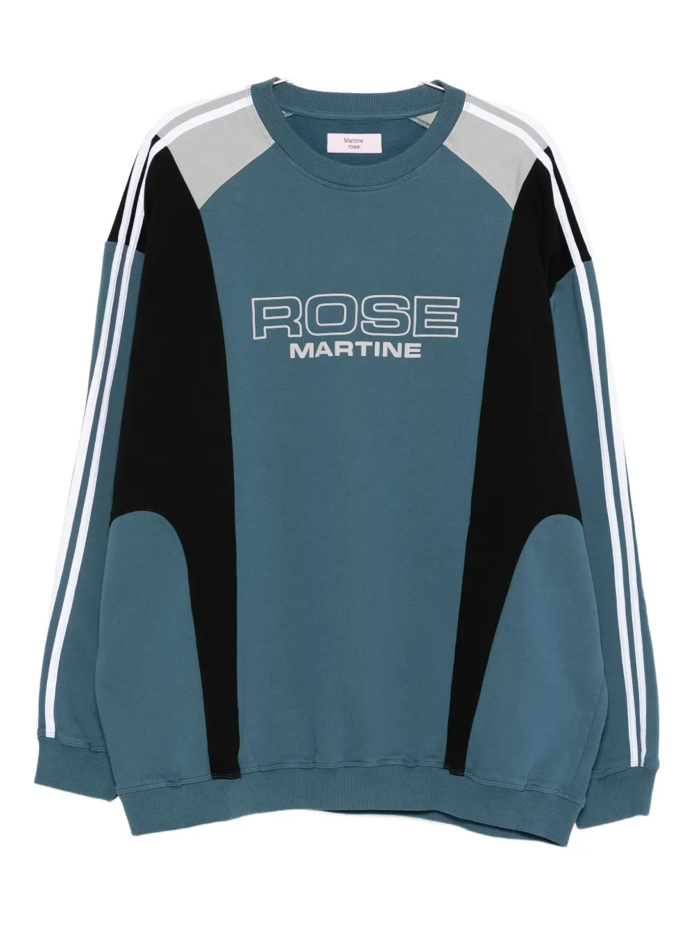 Martine Rose Blue Logo Sweatshirt In Blue