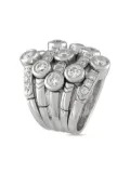 Sonia B 18K gold multiband diamond ring - Silver
