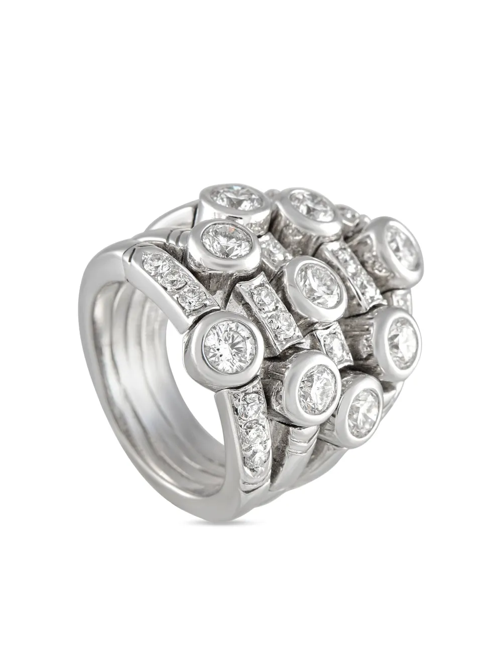 Sonia B 18K gold multiband diamond ring | Image 2