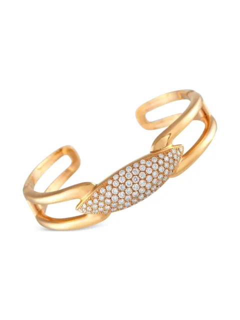 Hasba bracelet en or rose 18ct pavé de diamants