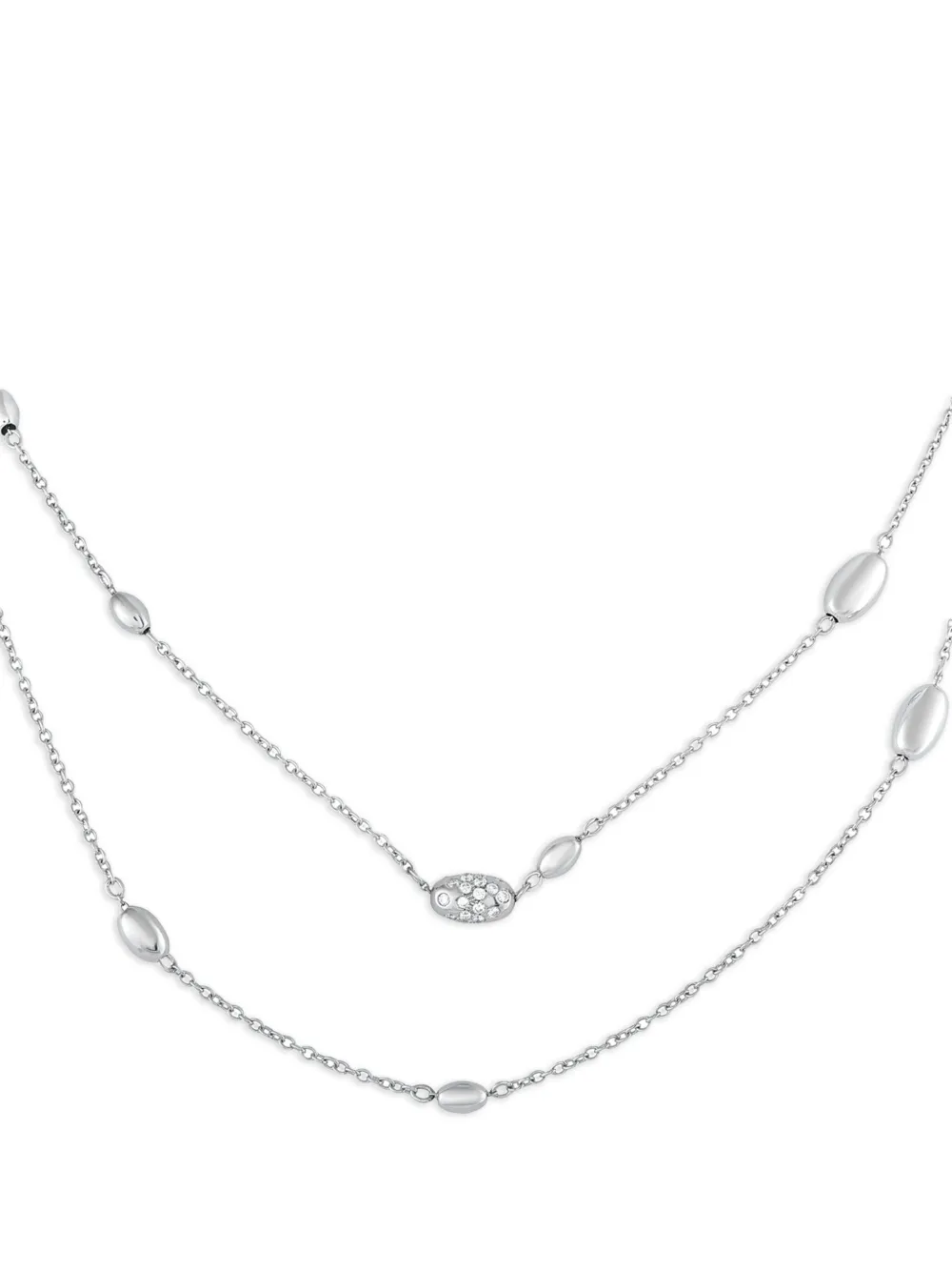 Hasba 18K white gold diamond necklace | Silver | Image 1
