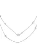 Hasba 18K white gold diamond necklace - Silver