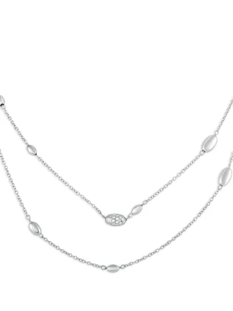 Hasba collier en or blanc 18ct serti de diamants