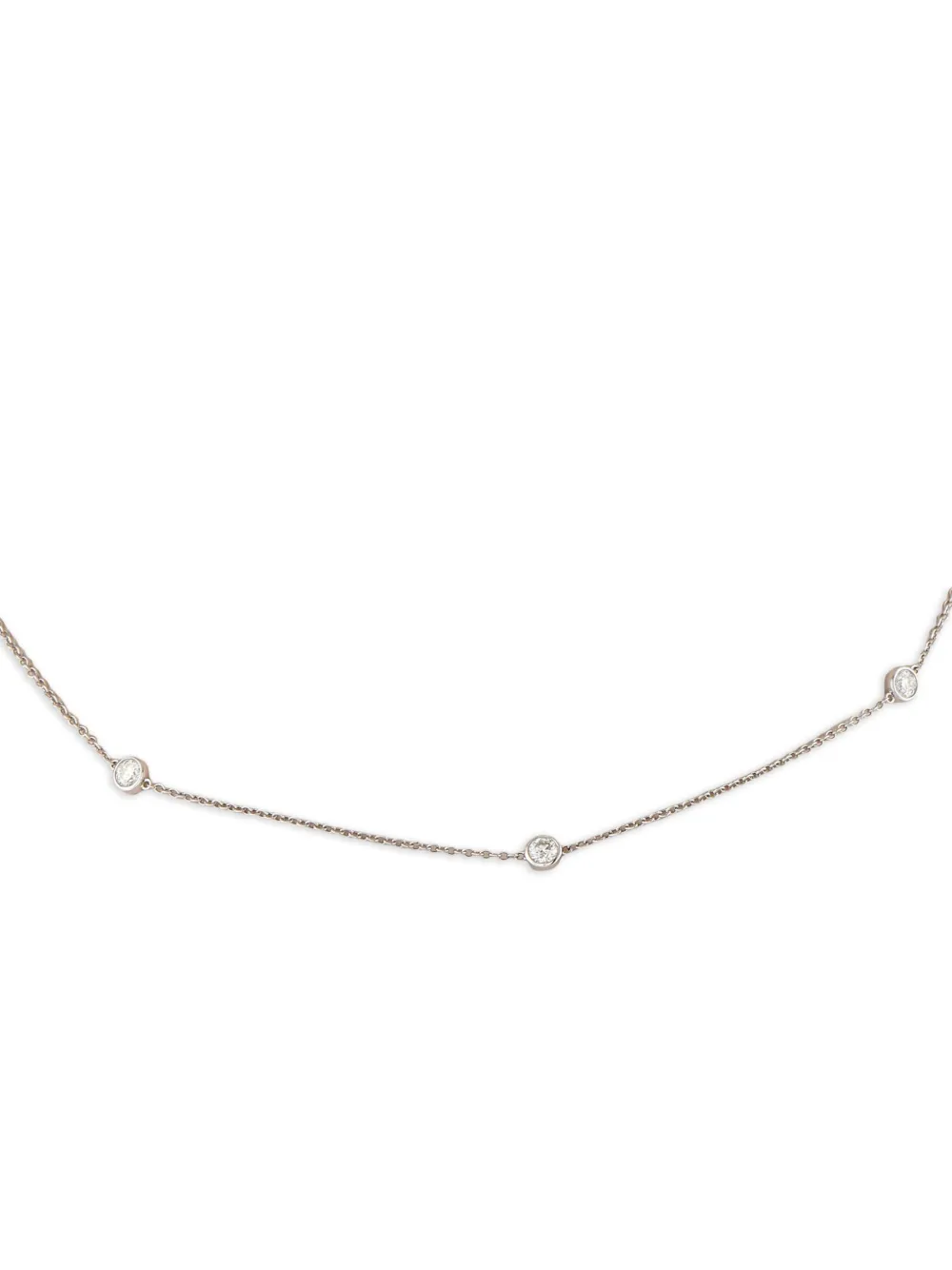 Hearts on Fire 18K white gold Station diamond necklace | Image 2