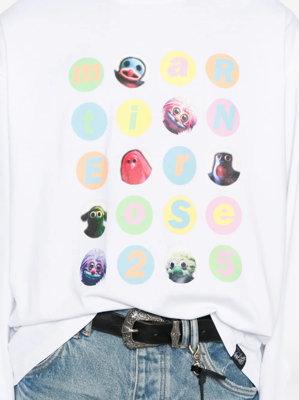 Martine Rose T-shirt met print Wit