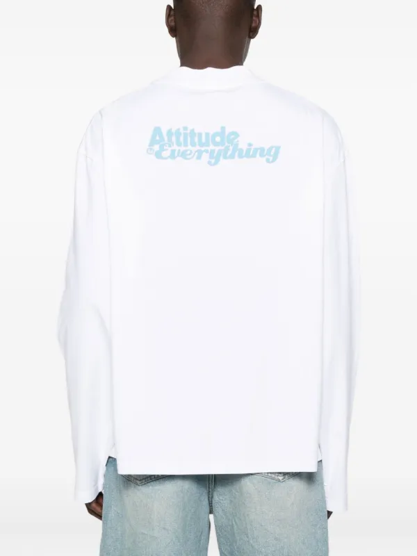 Martine Rose graphic-print long-sleeve T-shirt | White