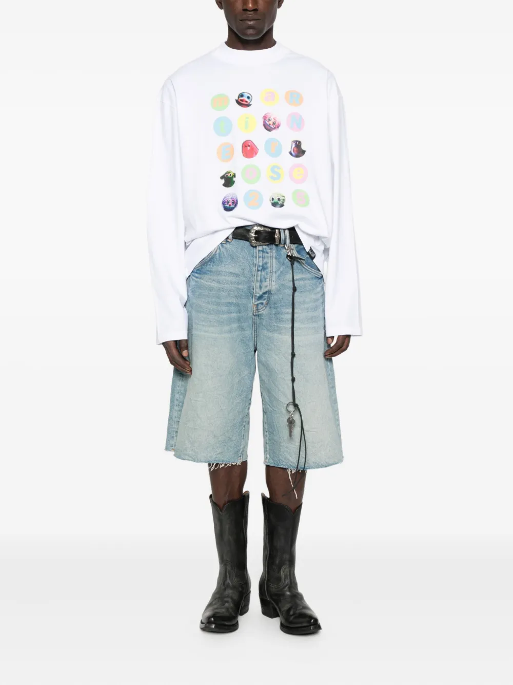 Martine Rose T-shirt met print Wit
