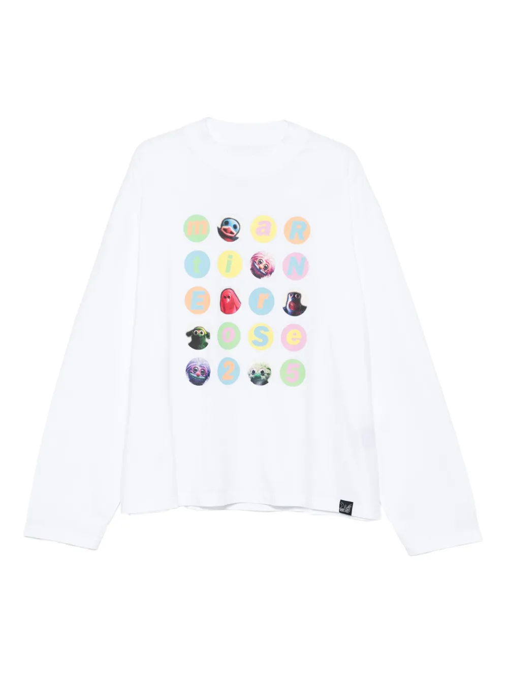 Martine Rose graphic-print long-sleeve T-shirt Wit