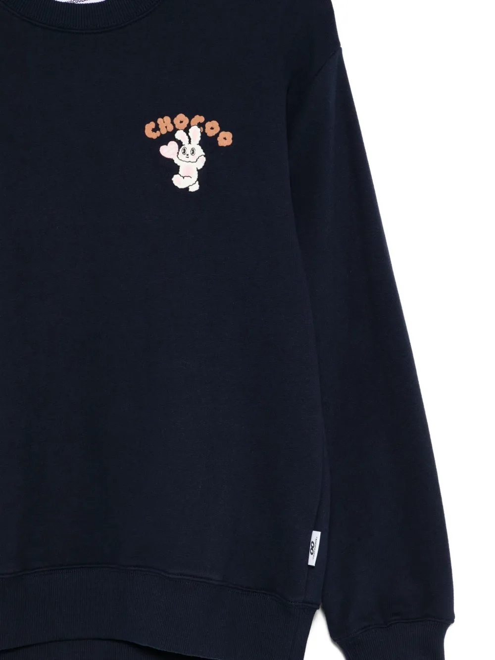 CHOCOOLATE Sweater met geborduurd logo Blauw