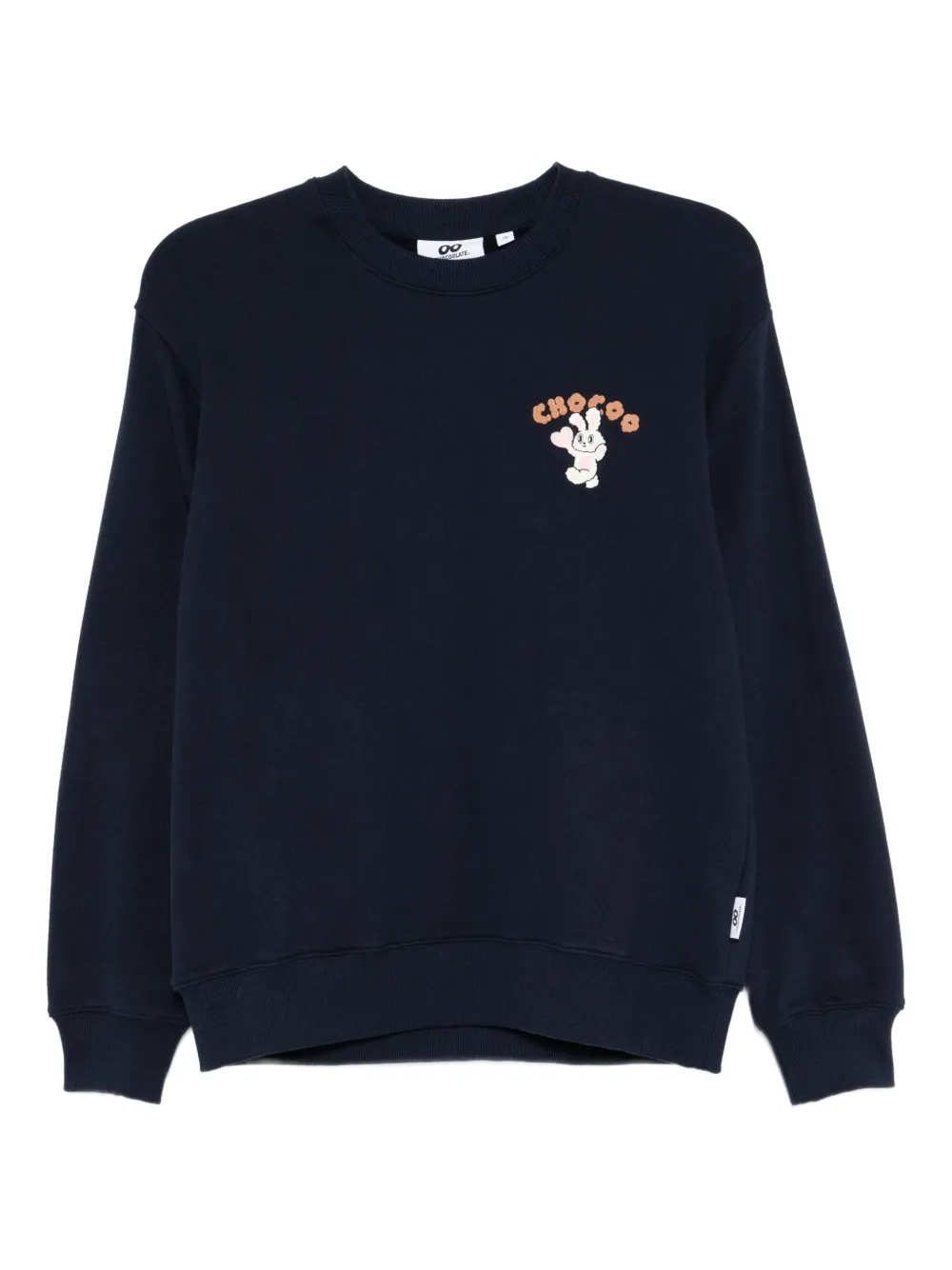 CHOCOOLATE logo-embroidered sweatshirt | Blue | Image 1