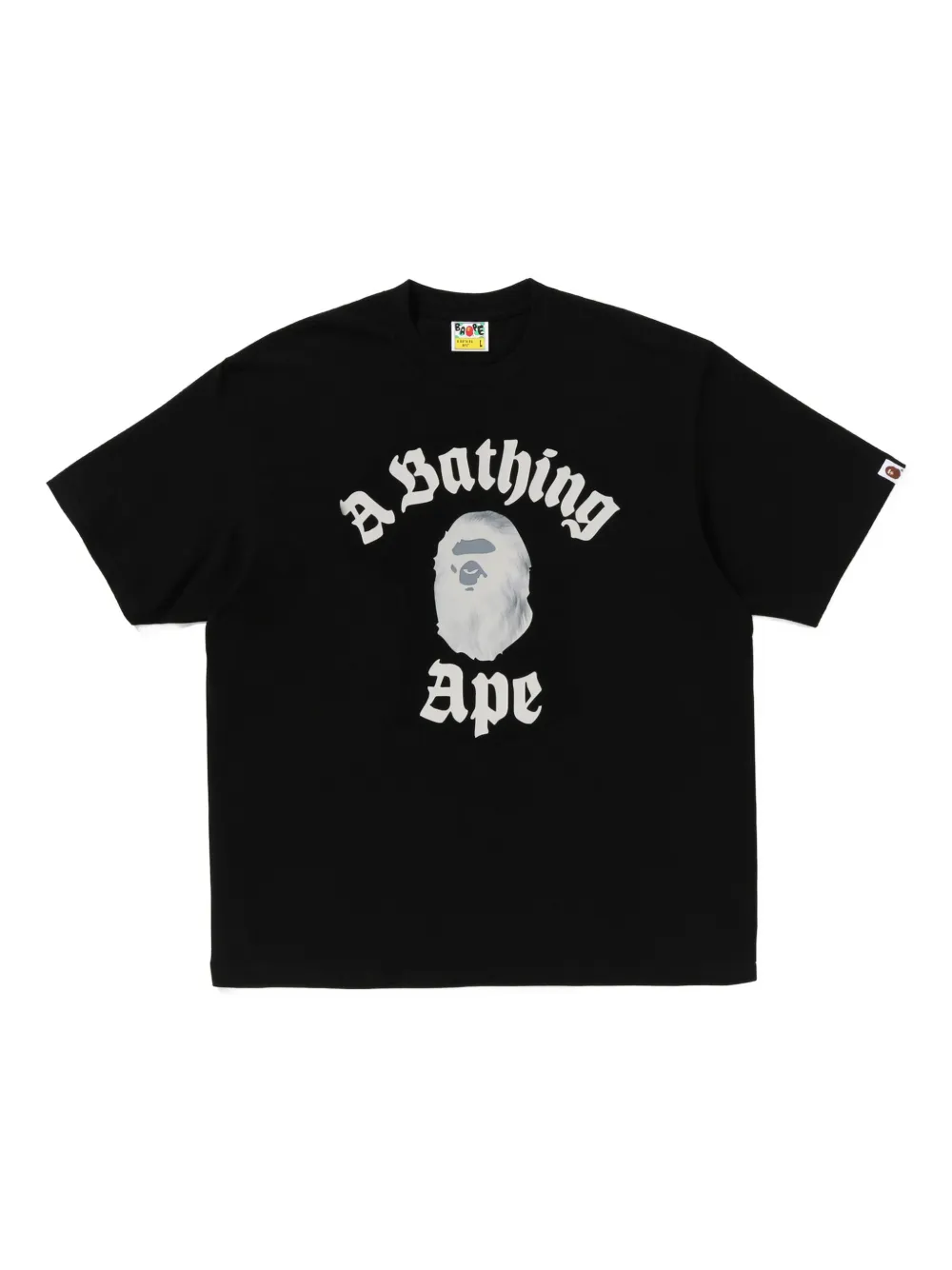 A BATHING APE T-shirt met Ape Head-print Zwart