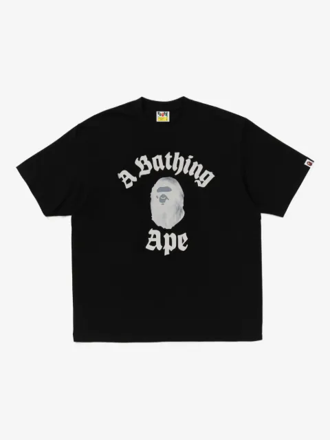 A BATHING APE® 에이프 헤드 컬리지 스타일 티셔츠