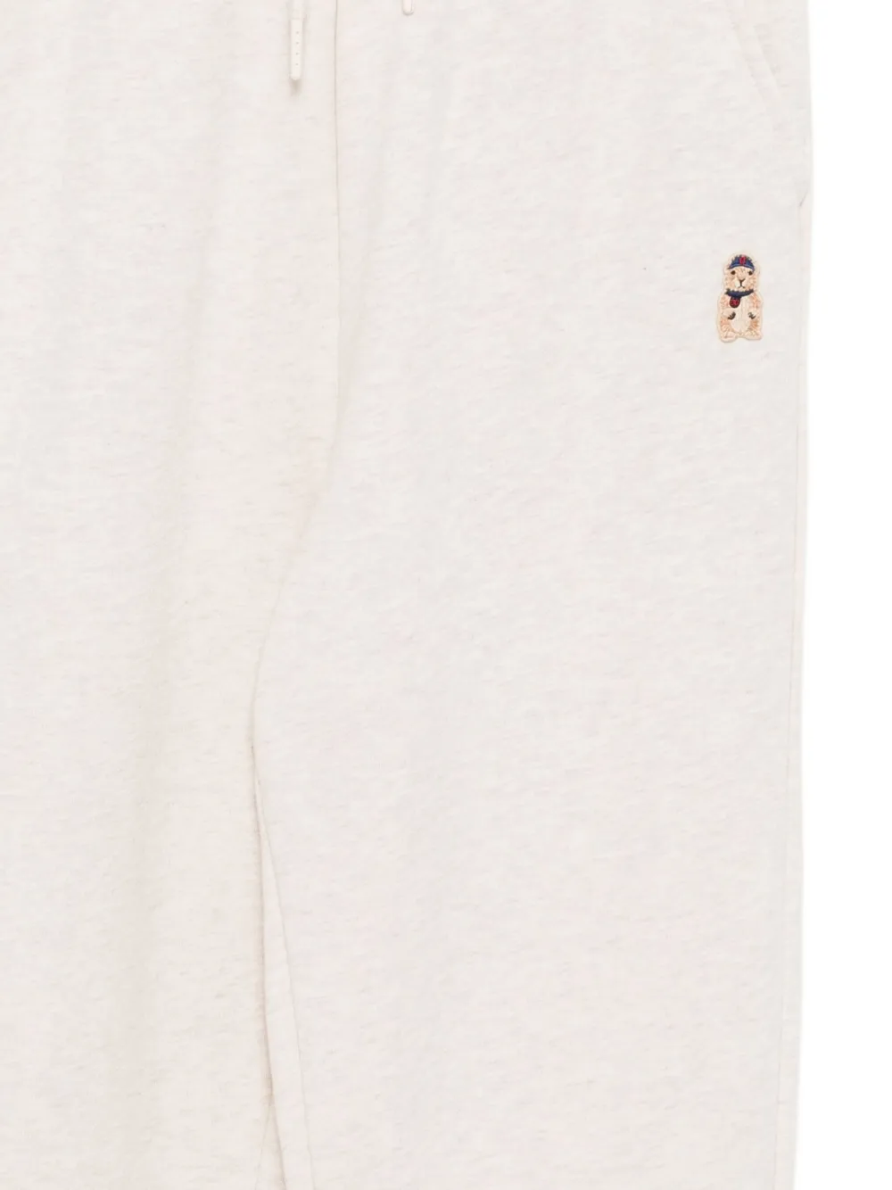 CHOCOOLATE Trainingsbroek met geborduurd logo Beige
