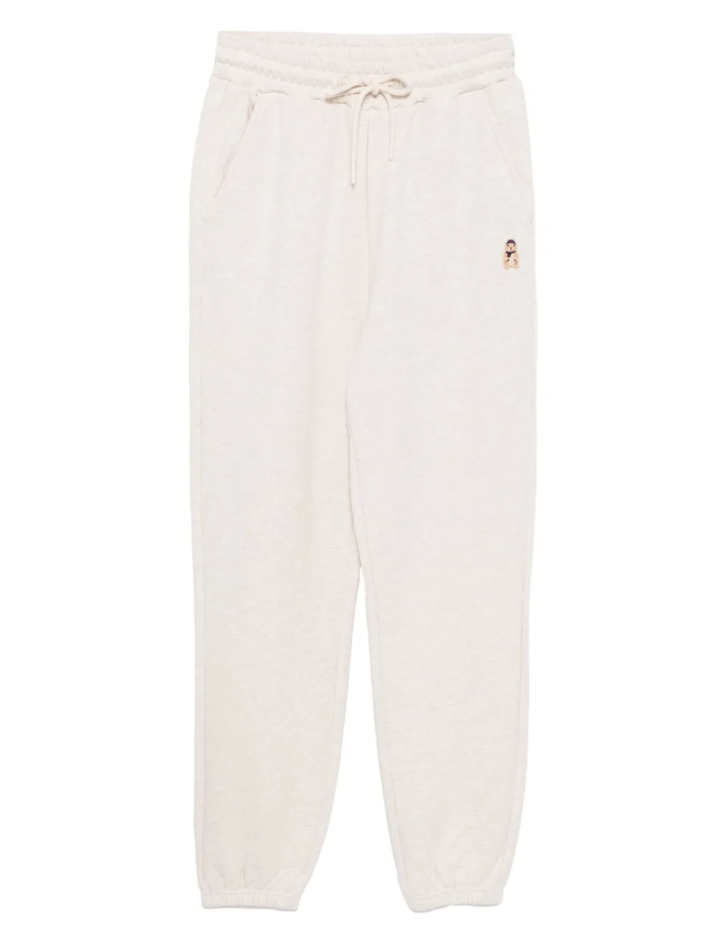 CHOCOOLATE Trainingsbroek met geborduurd logo Beige