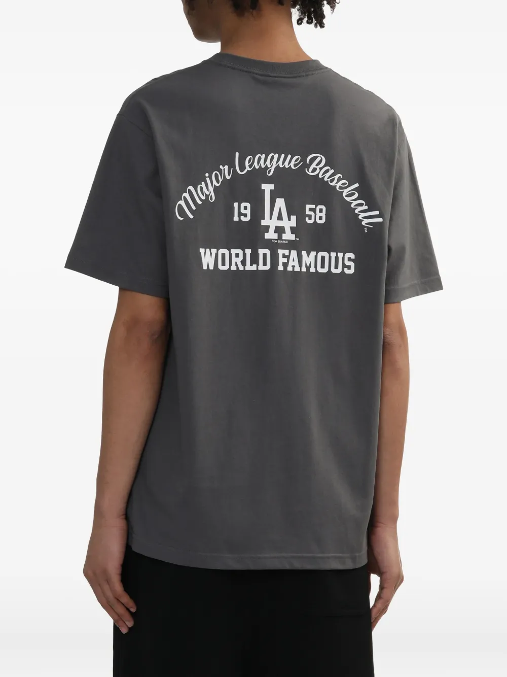NEW ERA CAP LA Dodgers T-shirt met logo Grijs