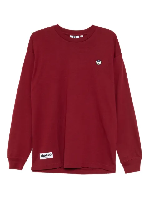 CHOCOOLATE bear-embroidered T-shirt