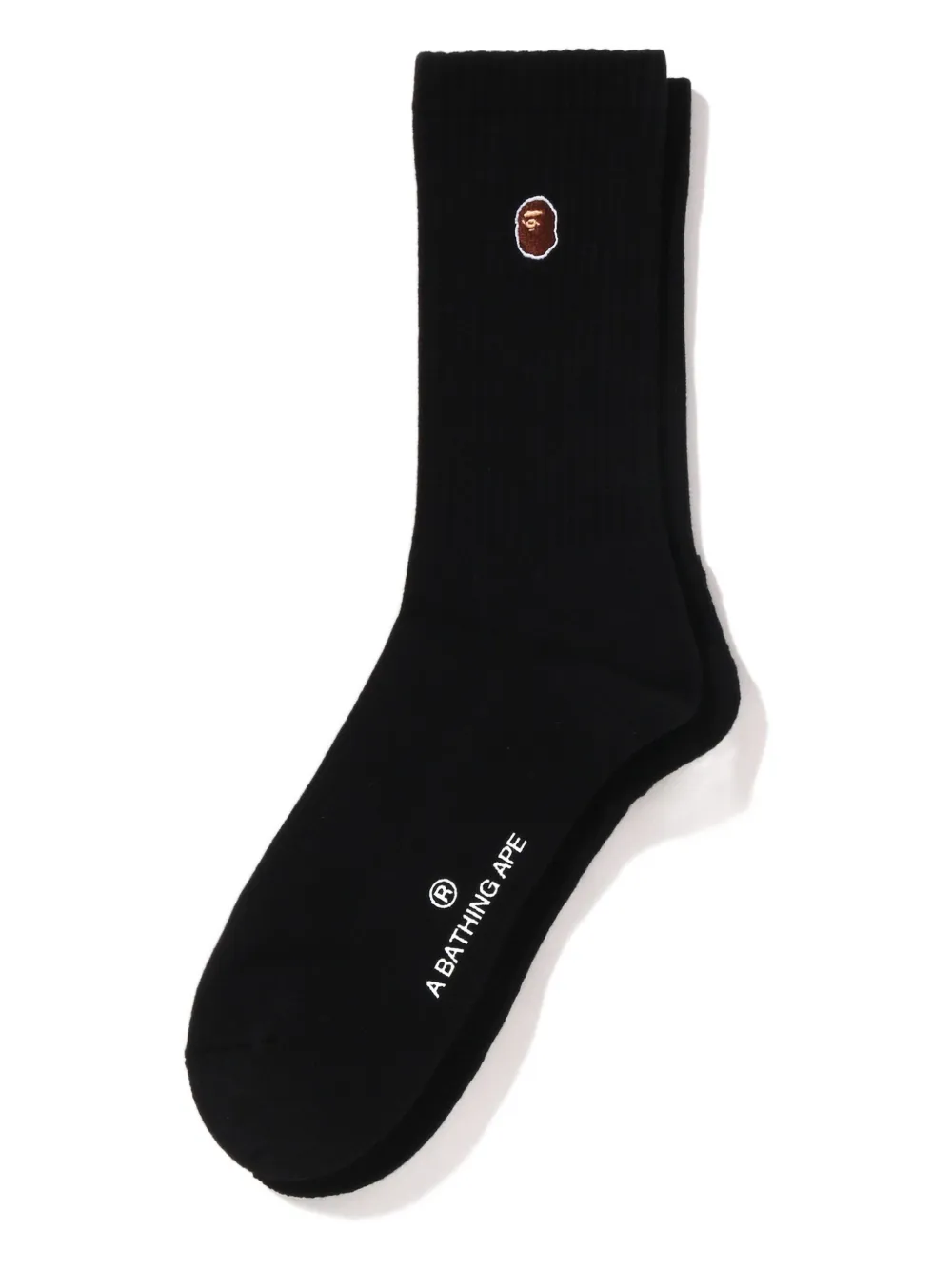 A Bathing Ape Embroidered-logo Socks In Multi