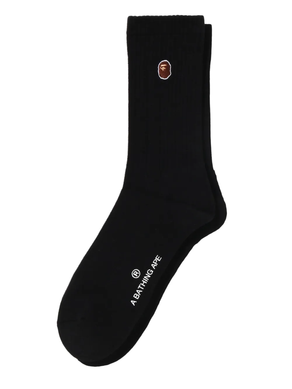 A BATHING APE Sokken met geborduurd logo Zwart