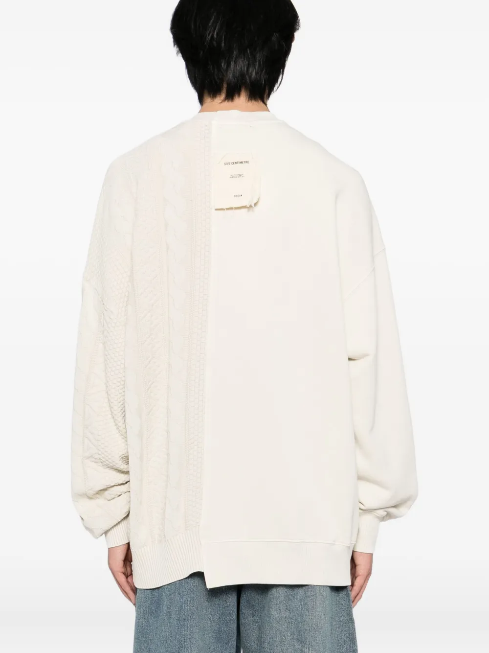 Five Cm Logo-embroidered Sweatshirt In Neutral