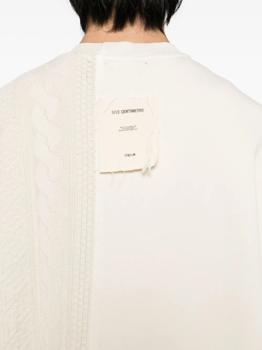 Five Cm Logo-embroidered Sweatshirt In Neutral