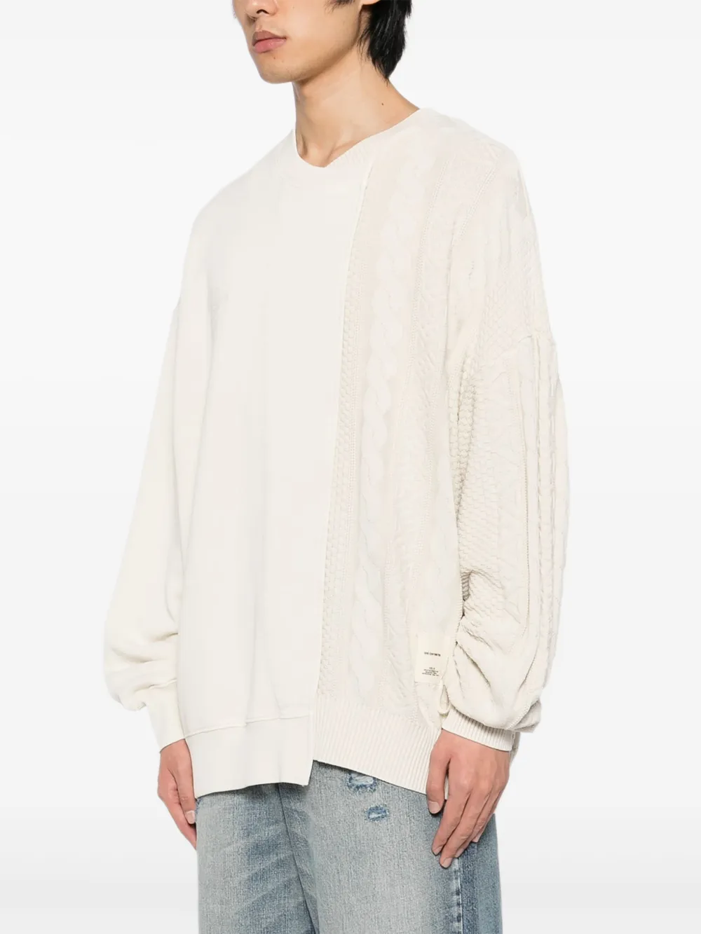 Five Cm Logo-embroidered Sweatshirt In Neutral