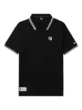 NEW ERA CAP tipped-collar logo polo shirt - Black