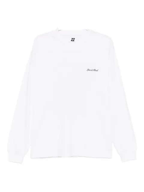 izzue t-shirt à slogan brodé