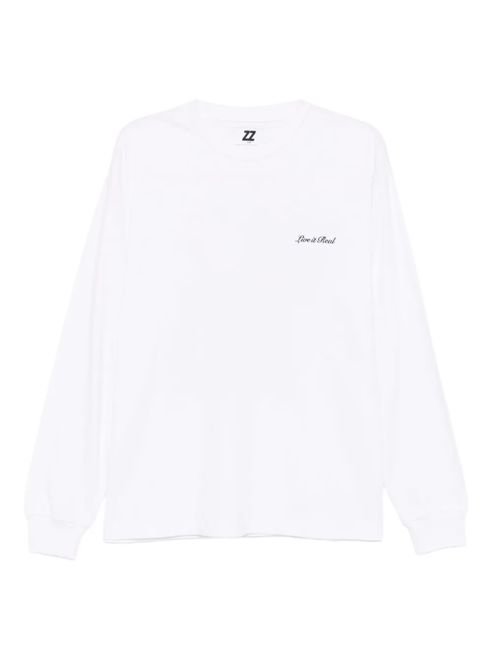 izzue slogan-embroidered T-shirt | White | Image 1