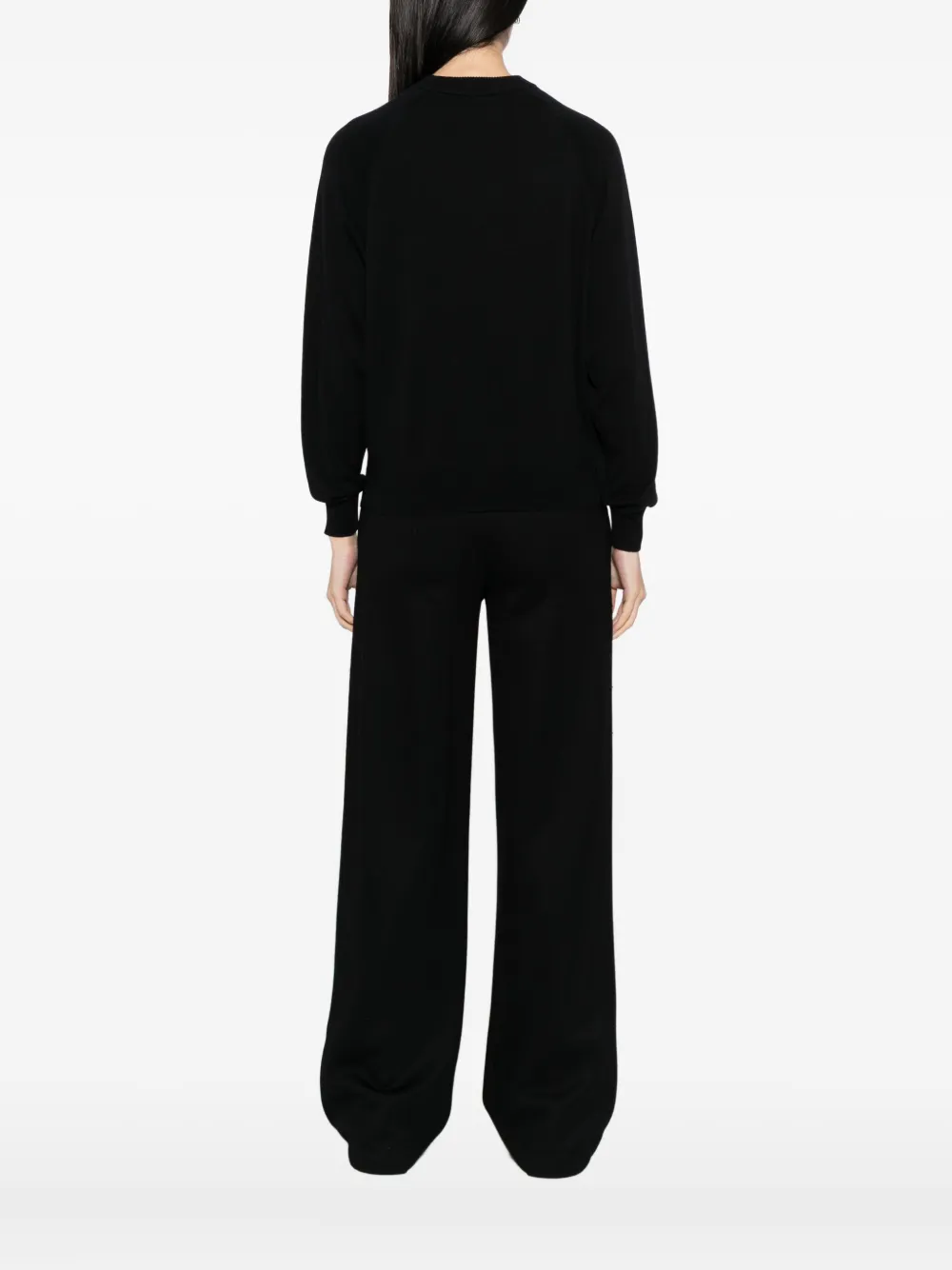 Fred Perry Trui met geborduurd logo Zwart