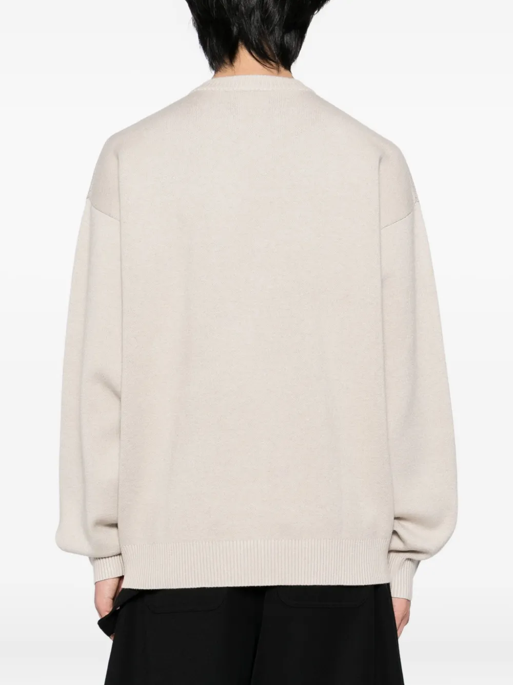 izzue Trui met beerprint Beige