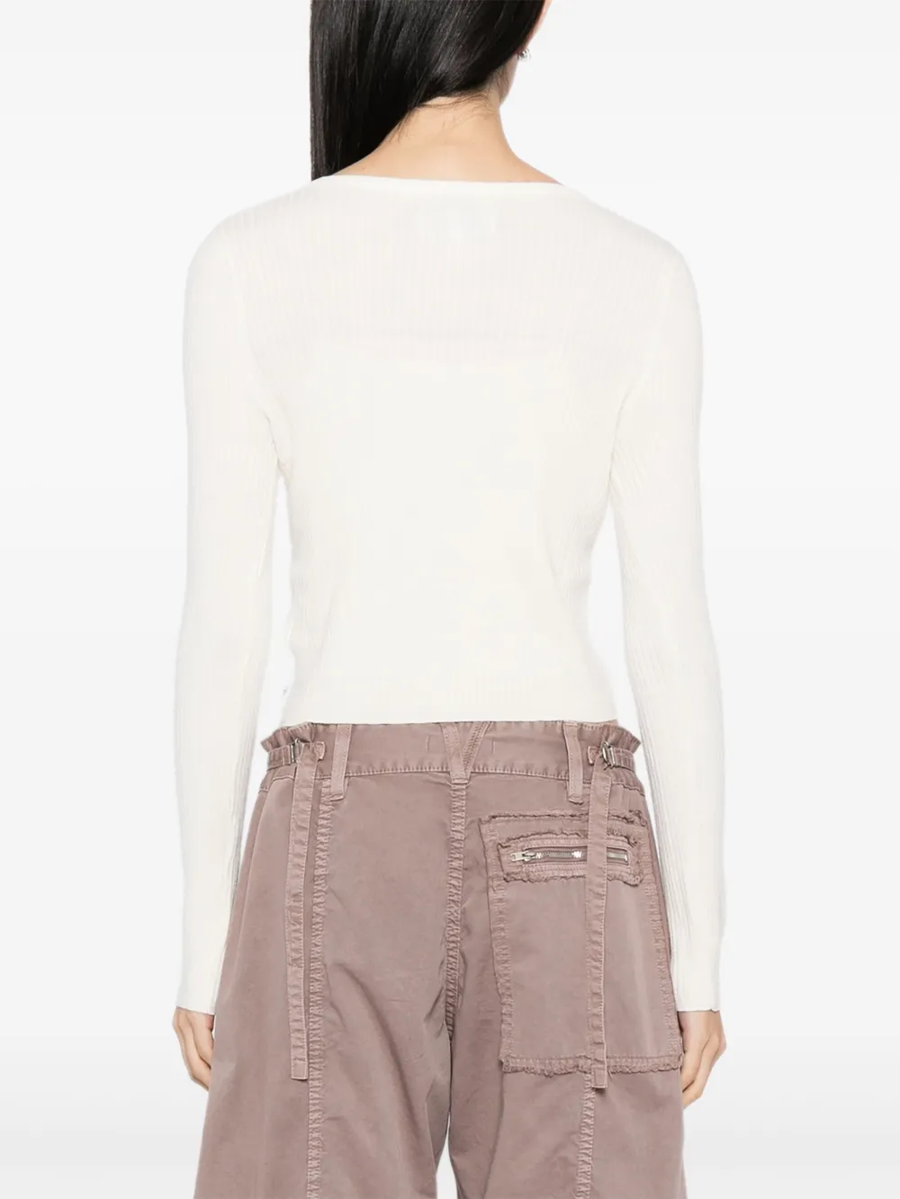 Chocoolate Logo-embroidered Top Cardigan Set In Neutral