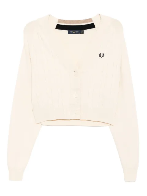 Fred Perry cable-knit cardigan