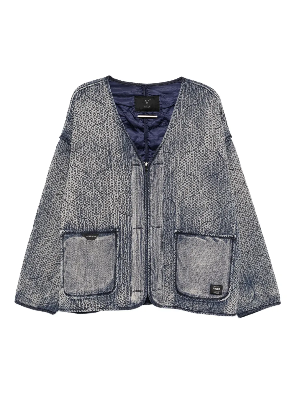 FIVE CM quilted denim jacket | Blue | Image 1