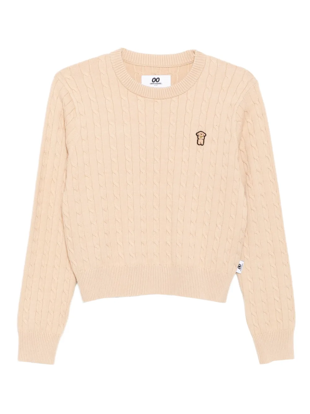 Chocoolate Logo-embroidered Jumper In Neutral
