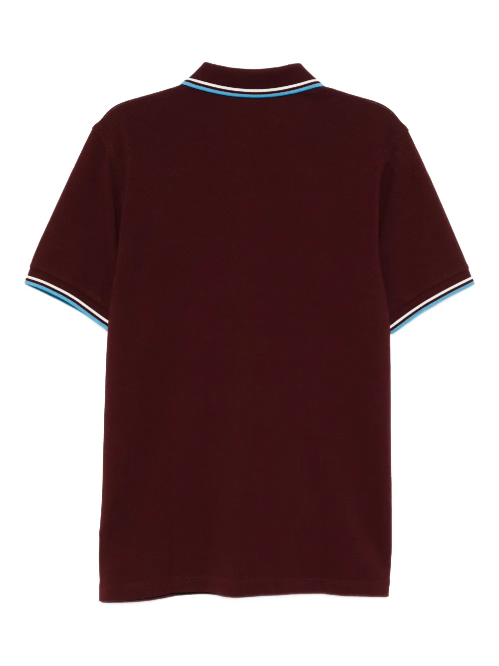 Fred Perry logo-embroidered polo shirt Rood