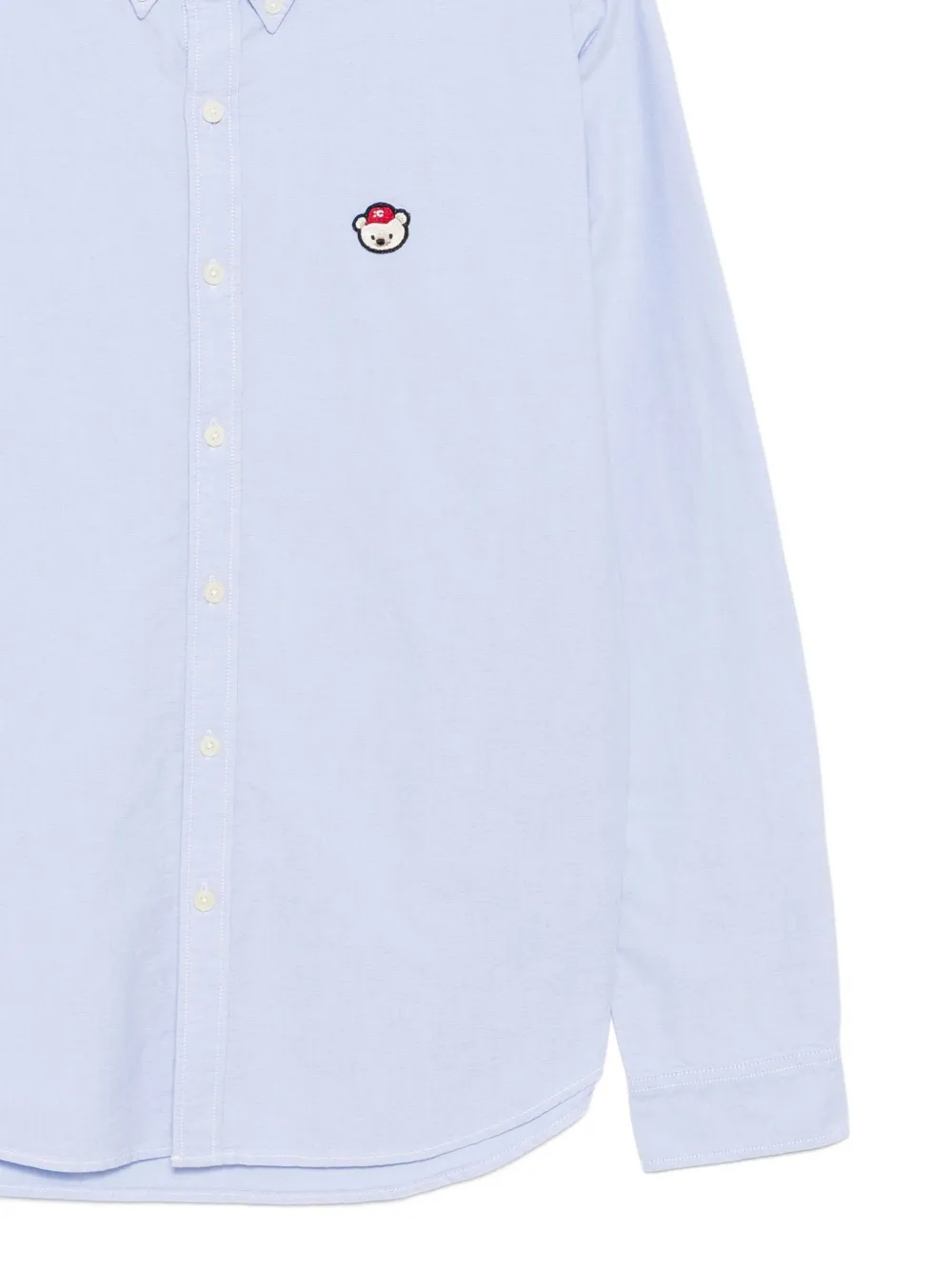 CHOCOOLATE Overhemd met geborduurd logo Blauw