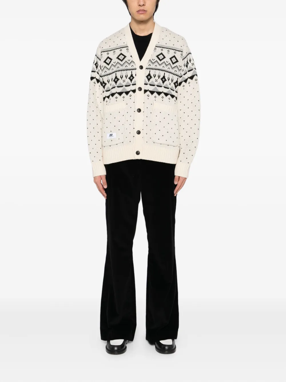 Chocoolate Logo-patch Cardigan In Neutral
