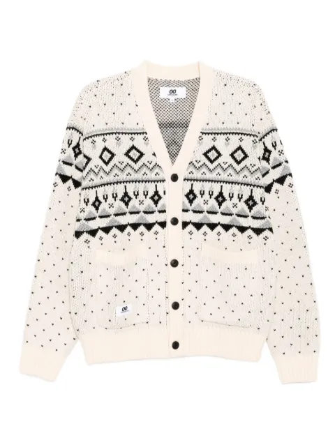CHOCOOLATE logo-patch cardigan