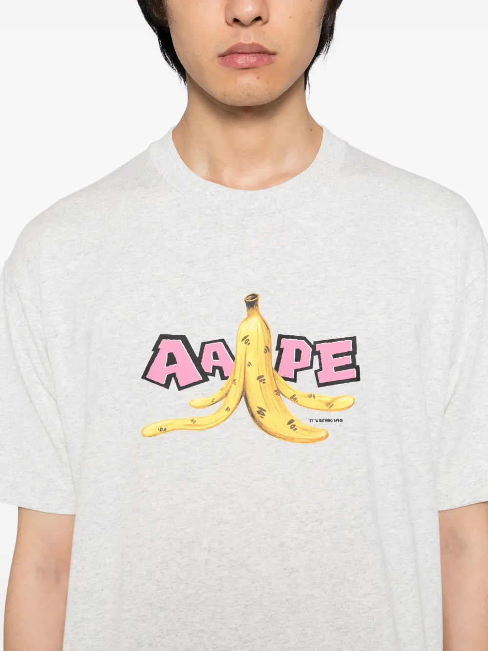 AAPE BY *A BATHING APE T-shirt met print Grijs